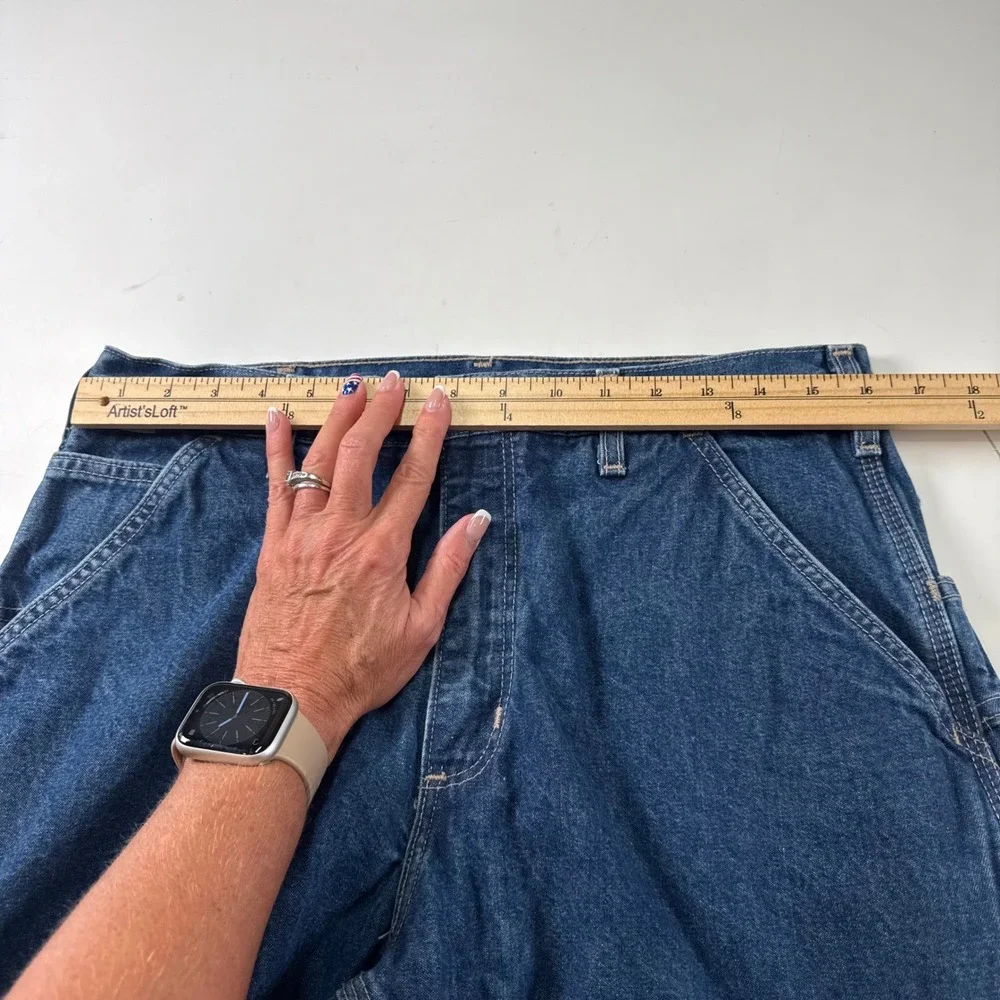 Carhartt FRB13 DNM Flame Resistant Carpenter Jeans 34x30 Original Fit Workwear